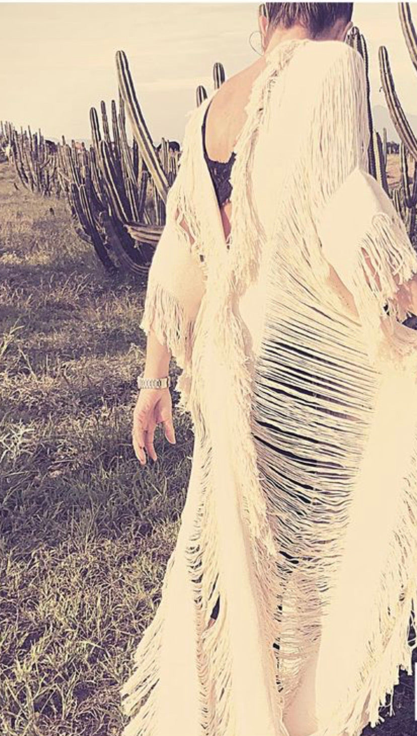 Handmade Beach Maxi Dress "LISA" Swim Cover-Up