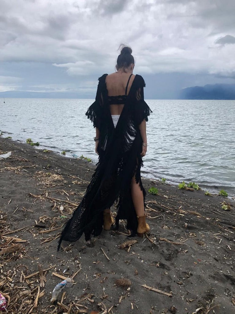 Handmade Beach Maxi Dress "LISA" Swim Cover-Up