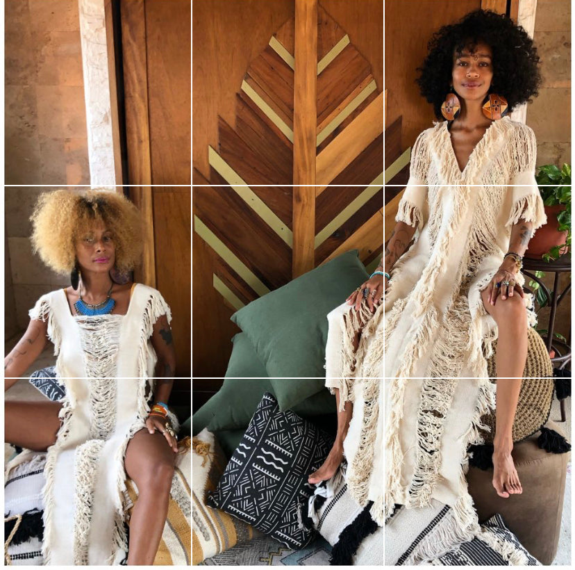 Handmade Beach Maxi Dress "LISA" Swim Cover-Up