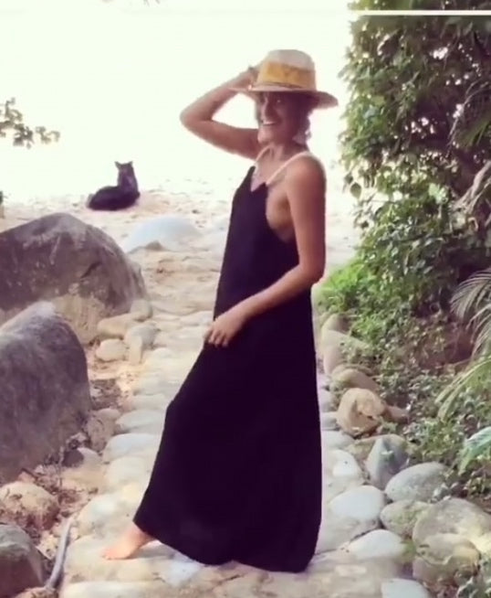 Handmade Backless Maxi Beach Dress ZOE, Organic Cotton