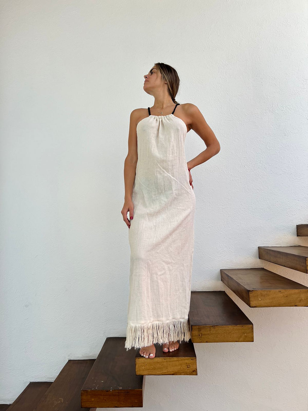 Handmade Boho Beach Maxi Dress "CRUSSY", by ALLE BOHO